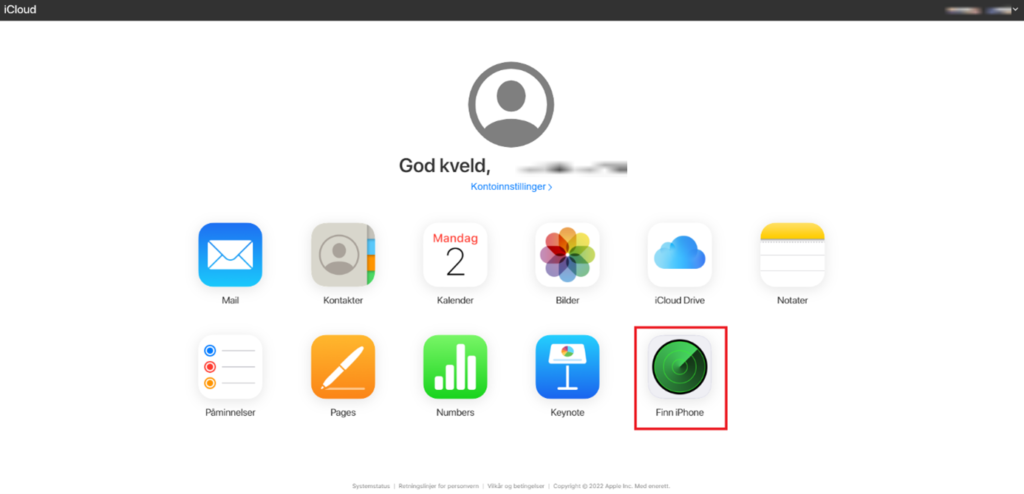 iCloud Frontpage Image
